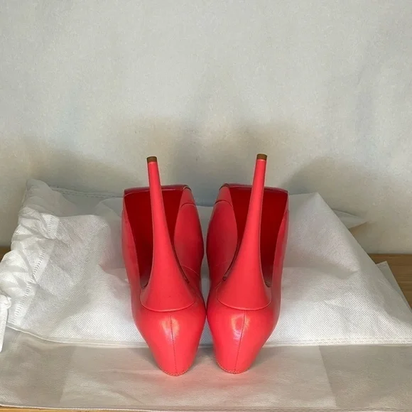 Christian Louboutin Lady Peep peep toe pump 150mm EU37 coral pink Napa kid lthr - Picture 13 of 16